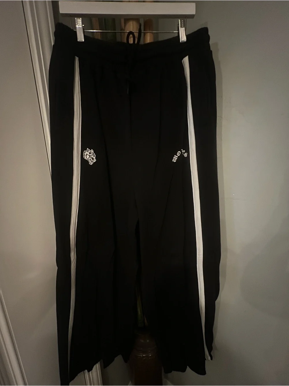 Darc Sport Black Wide-Leg Sweatpants